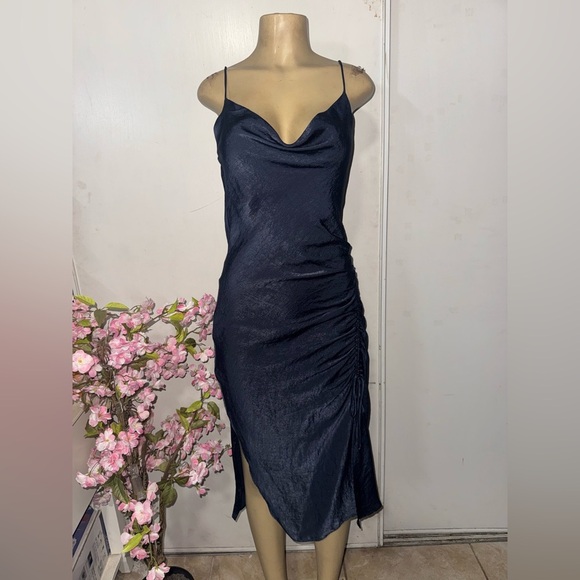Zara Dresses & Skirts - Zara Deep Blue Dress size xs